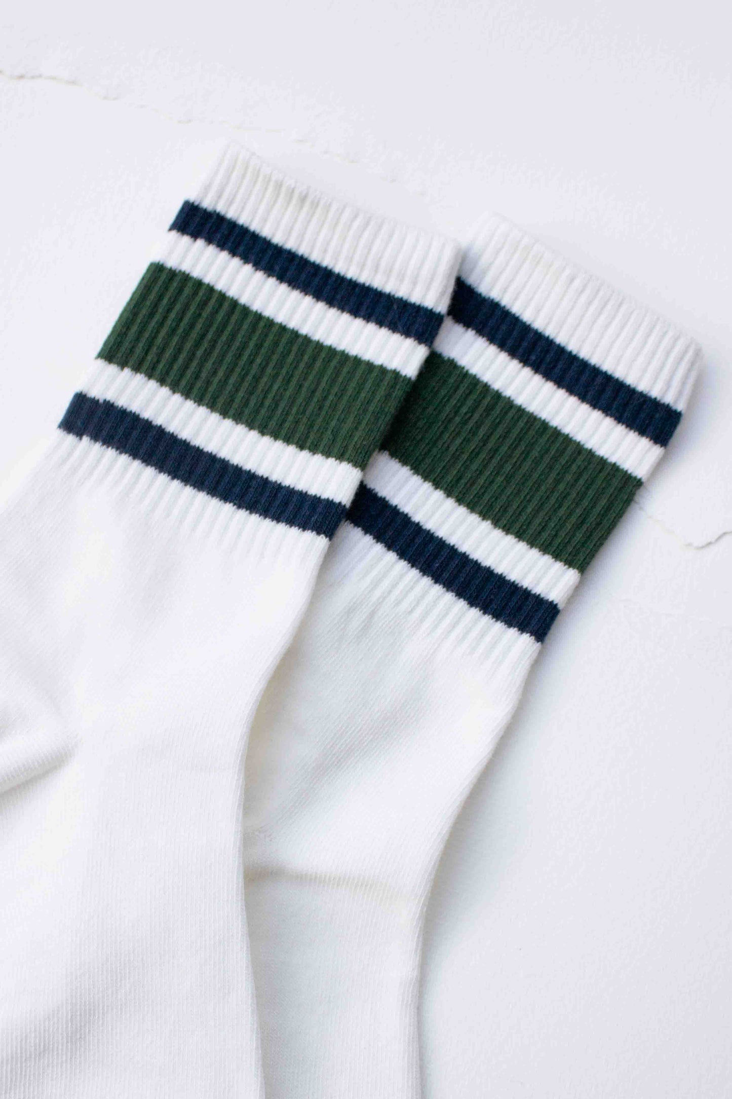 Men’s Retro Athletic Stripe Crew Socks