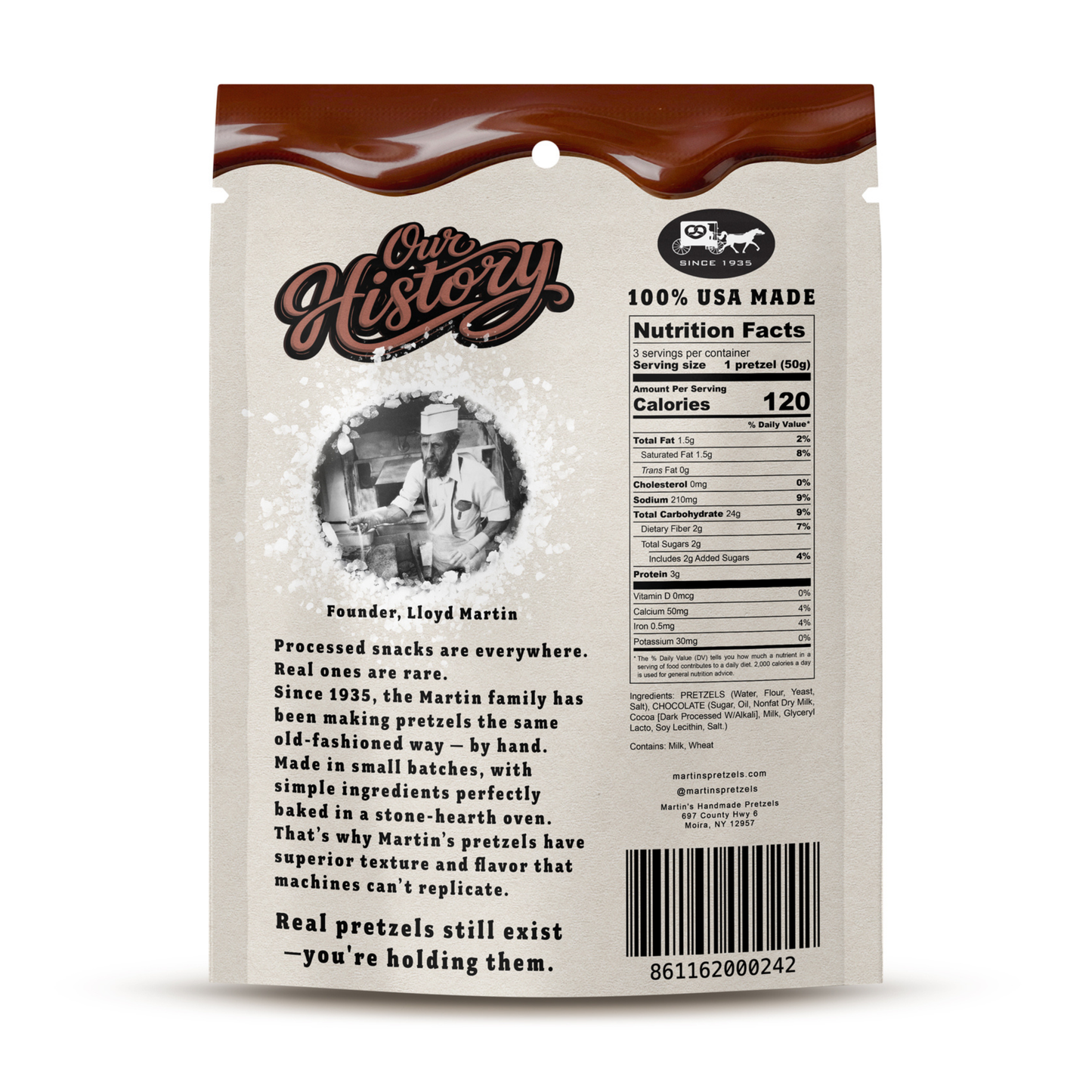 Milk Chocolate Pretzels - 6/3pk
