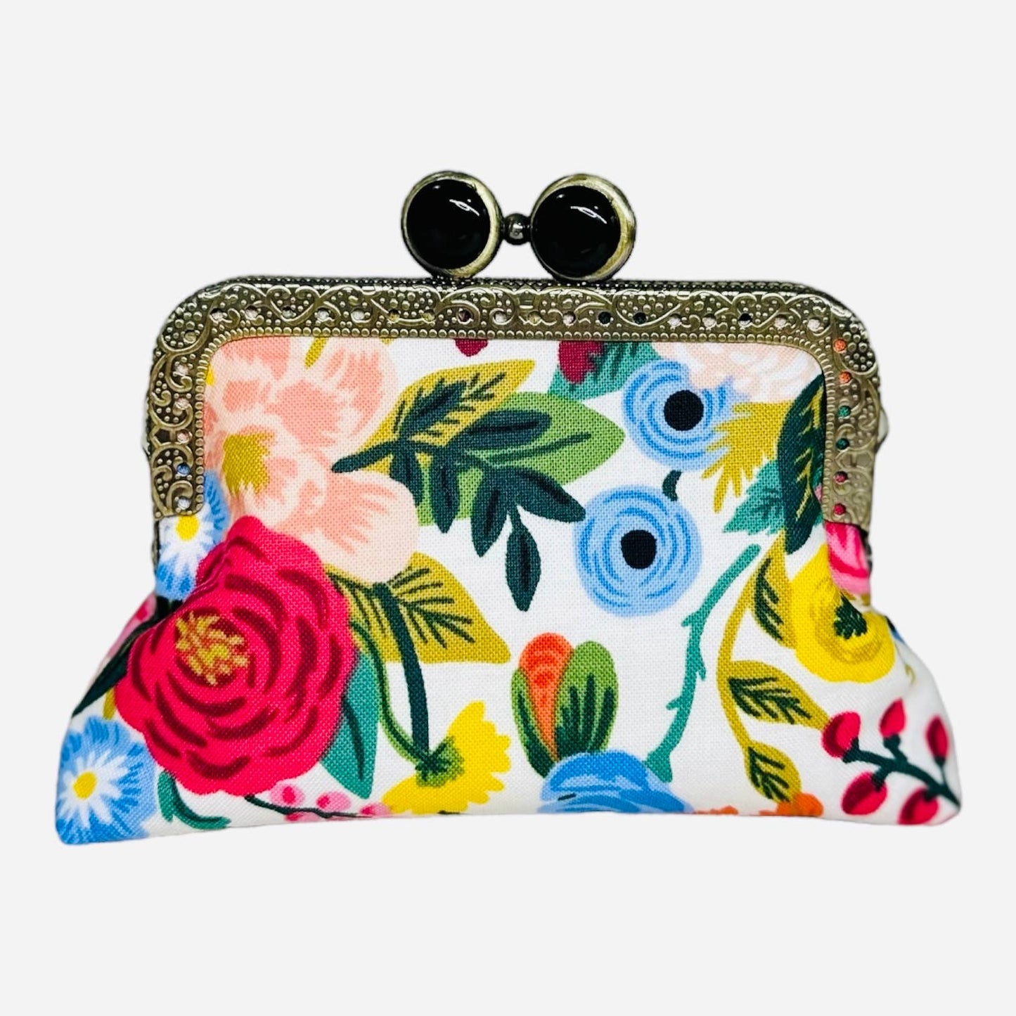 Kiki & Syds ON THE GO Credit Card Clutch-Garden Party Cream