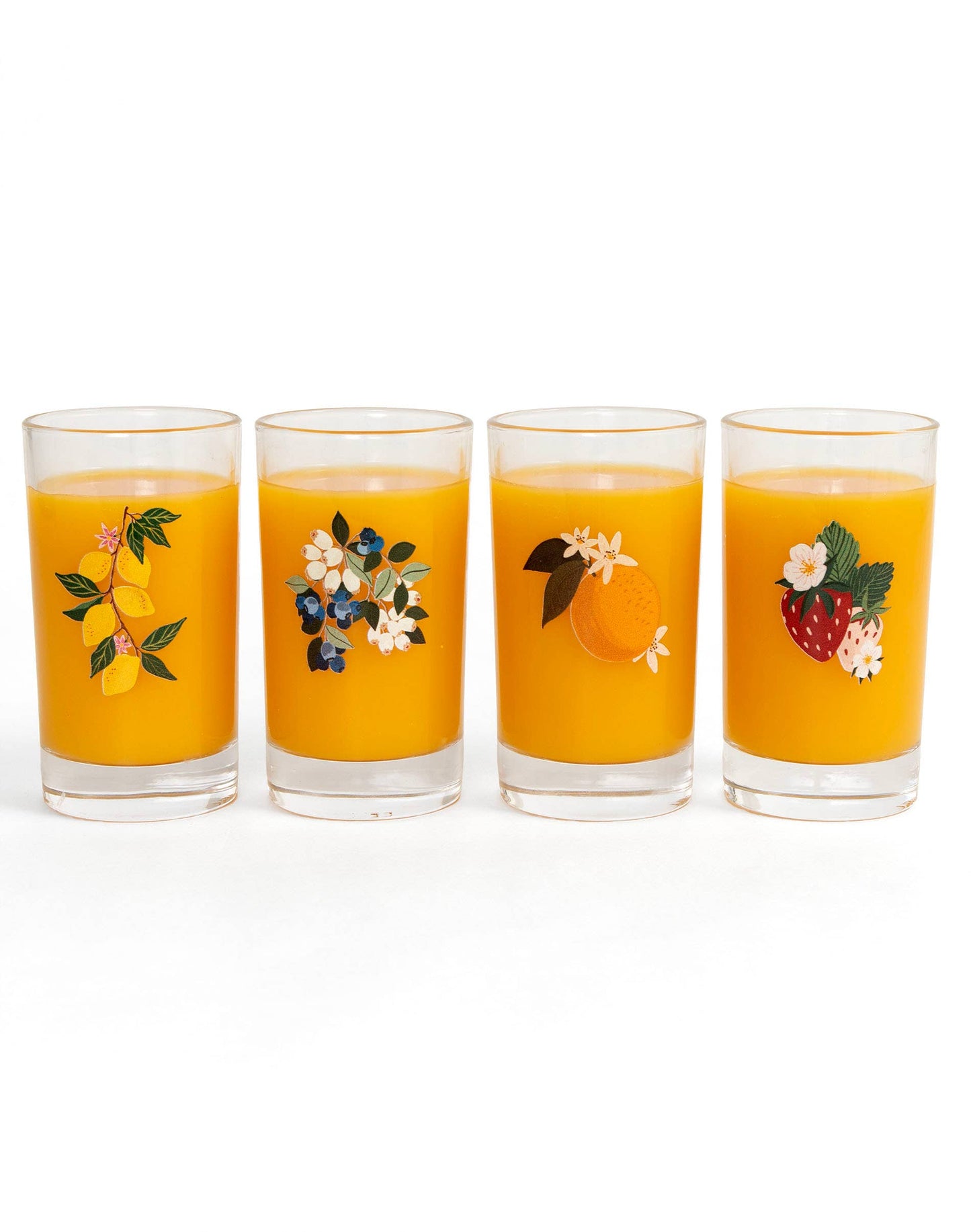 Berry & Citrus 6oz Mini Juice Glass Set