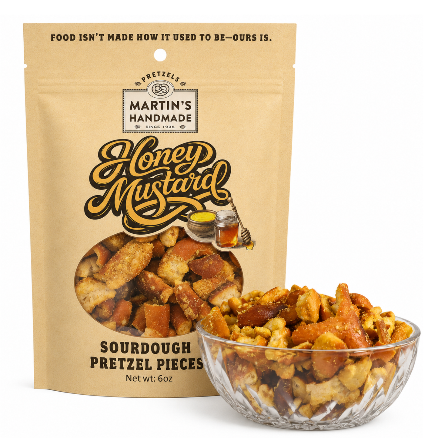Honey Mustard Pretzel Pieces 6oz.