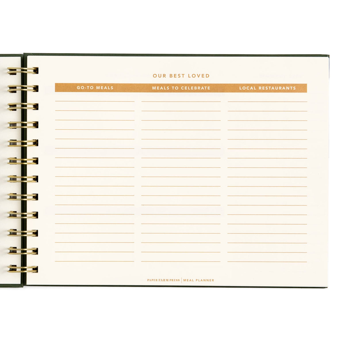 Farm Fresh Weekly Meal Planner - Floral