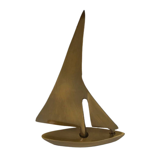 Antiqued Brass Sailboat Paperweight | Home Accents
