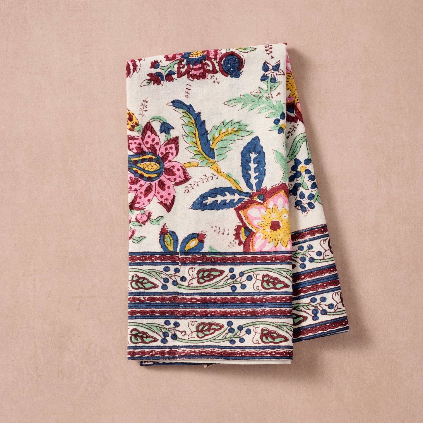 Zaina Floral Block Print Napkin