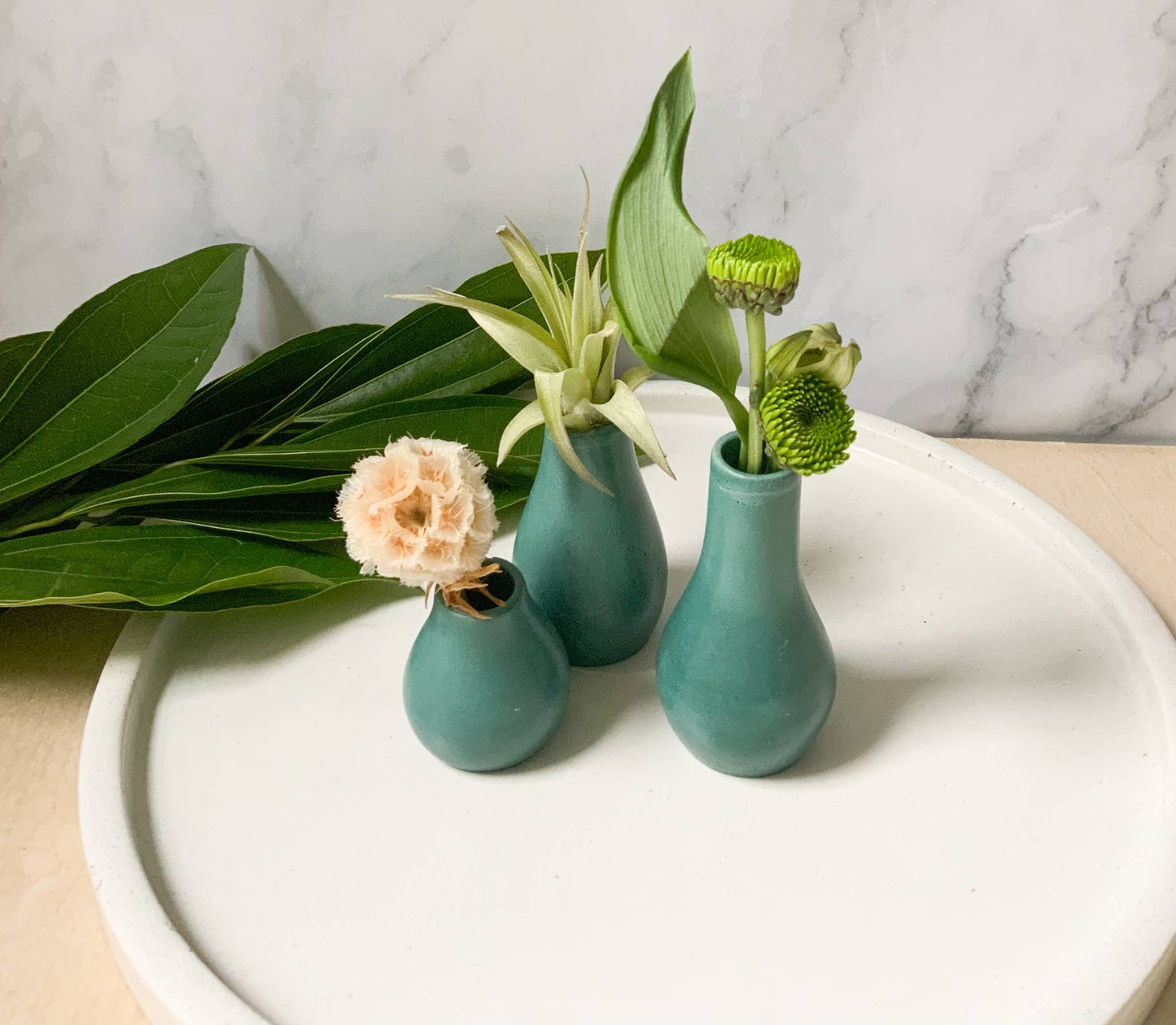 Miniature Concrete Bud Vases | Small Flower Vases