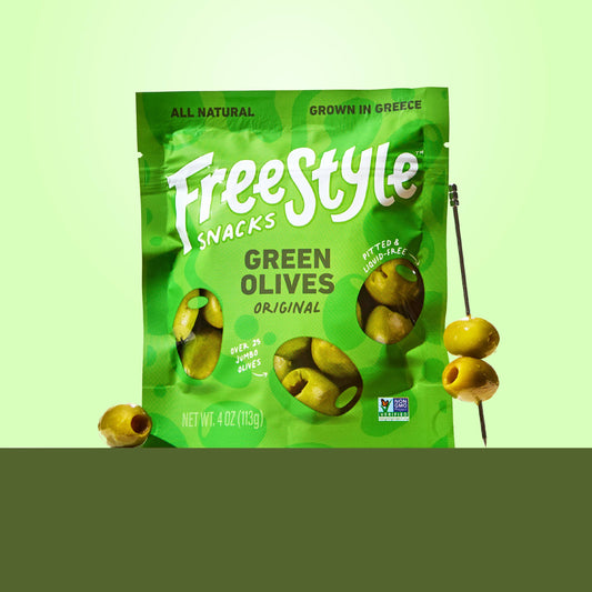 Green Olives Original 4oz - Freestyle Snacks