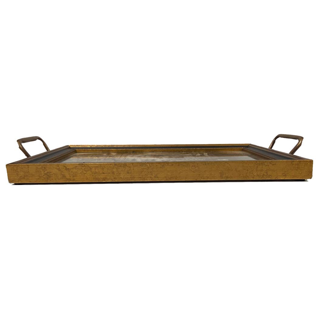 William Morris Marigold Decorative Tray with Brass Handles