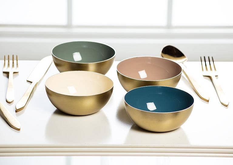 Mini Enamel Bowl-4Asst-4"D