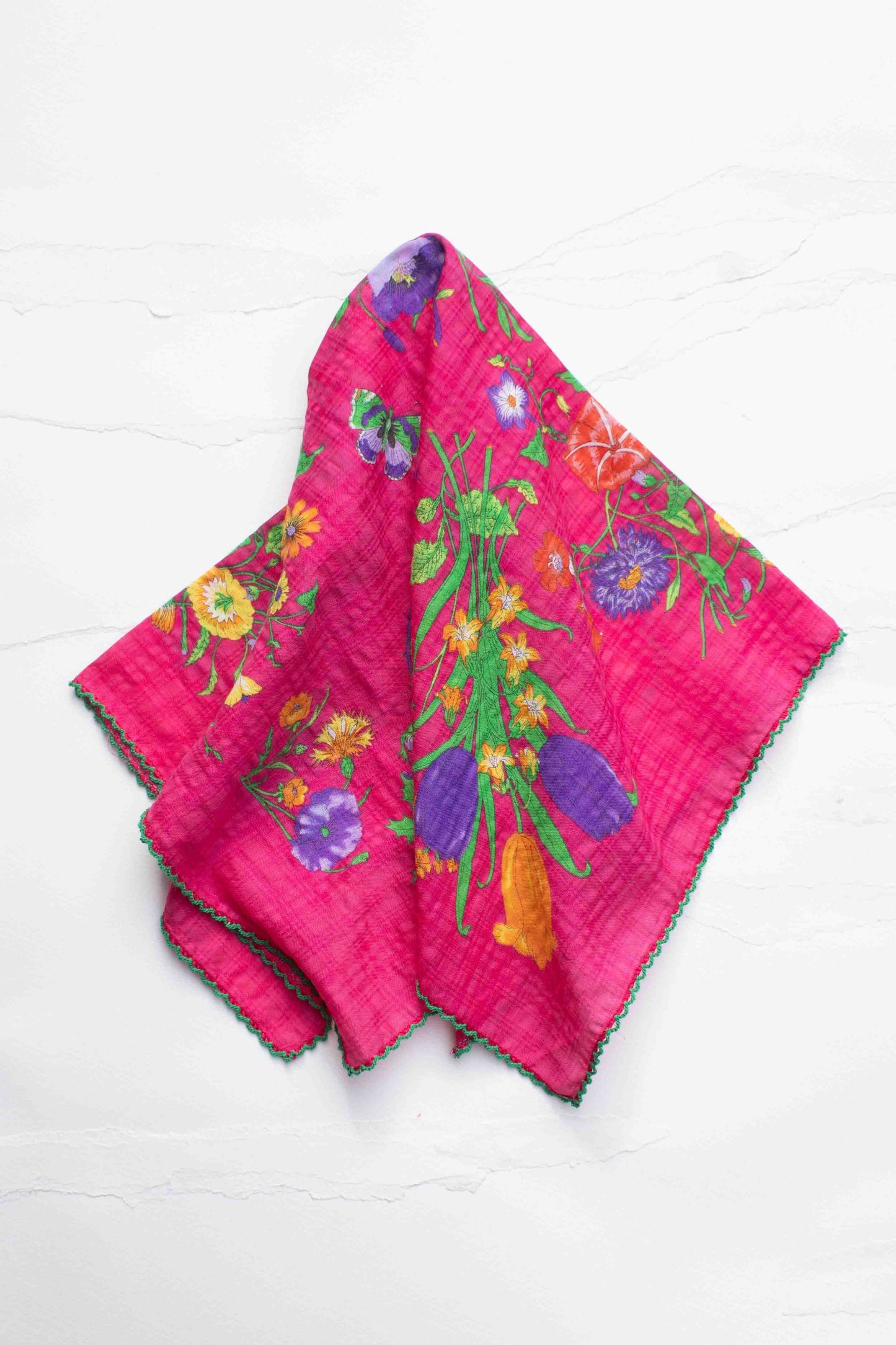 Cecilia Floral Cotton Scarf
