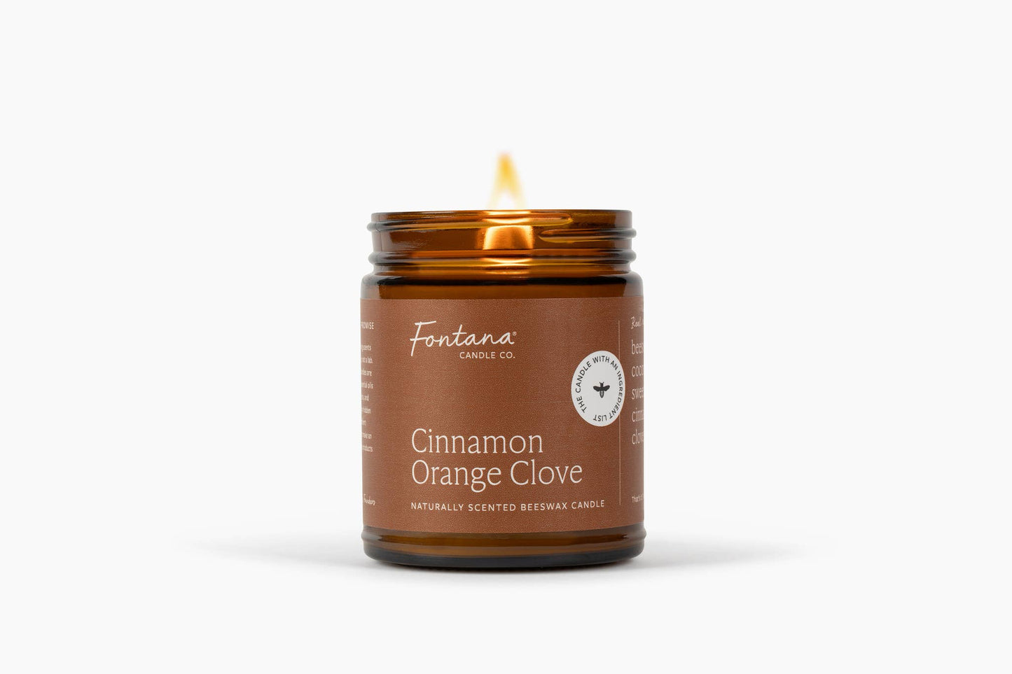 Cinnamon Orange Clove Beeswax & Essential Oil Jar Candle