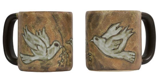 Mara Stoneware Doves Mug
