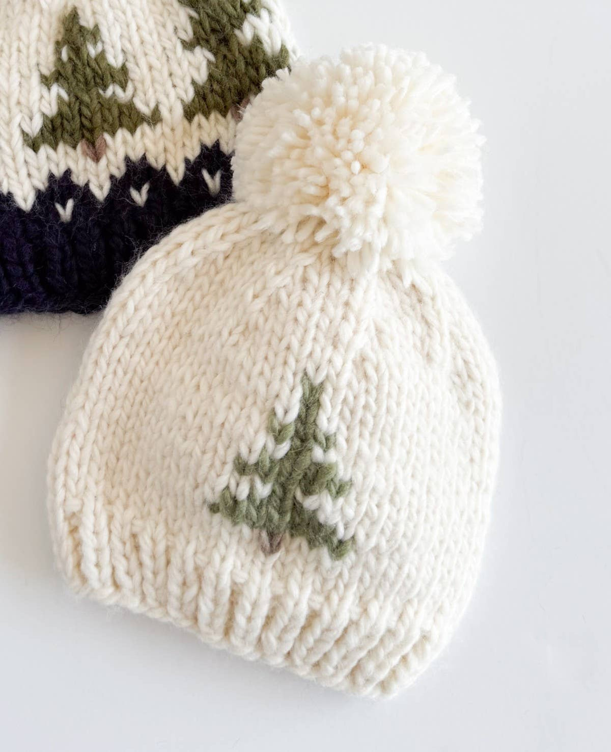 Tree Hat Cream Baby Kid Knit Beanie Fall Winter