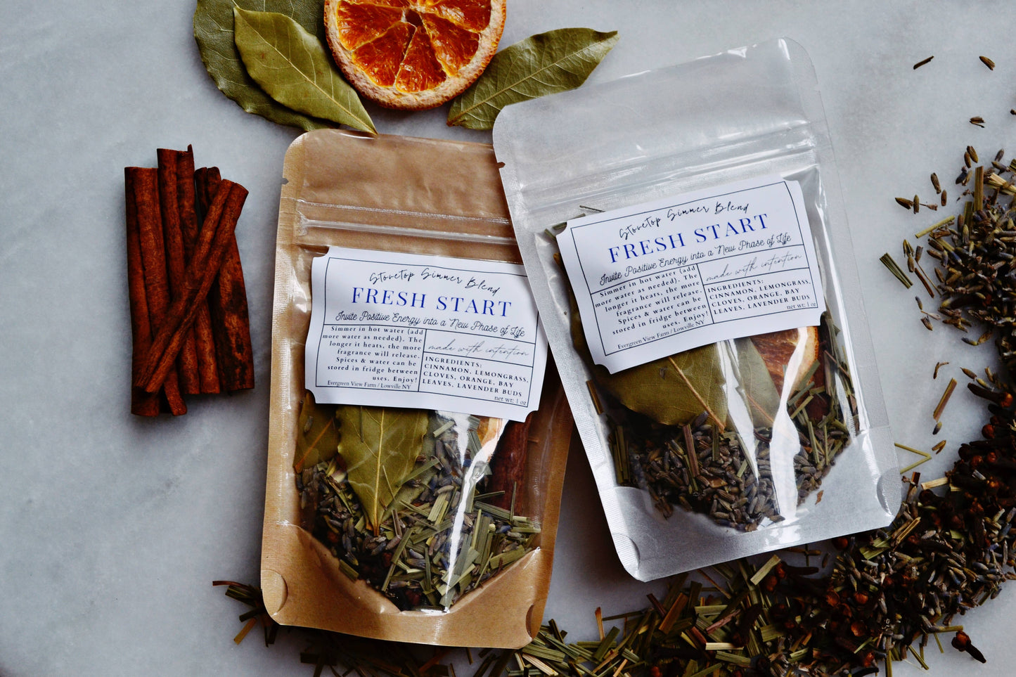 Simmer Pot Kit "Fresh Start" Stovetop Blend New Intentions