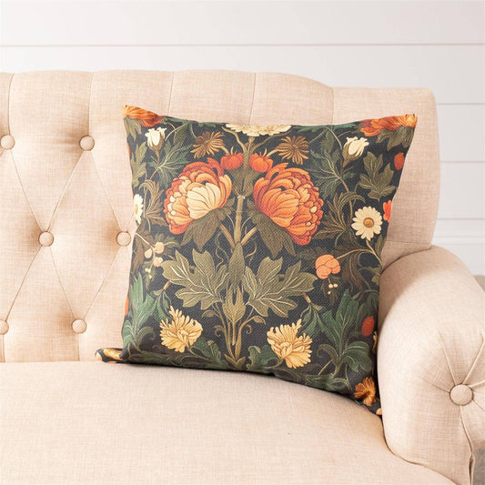 Moody Floral Pillow