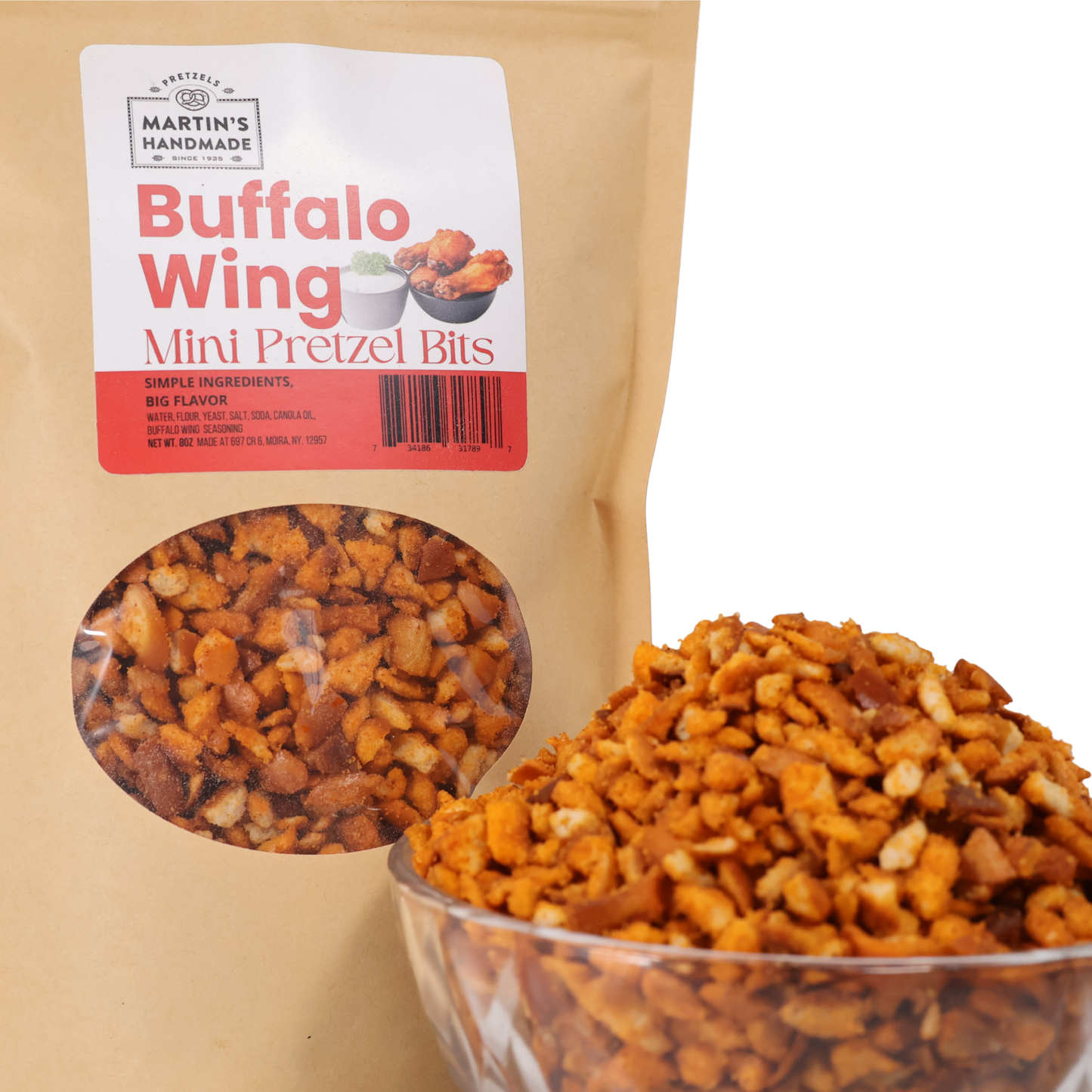 Buffalo Wing Mini Pretzel Bits 8oz