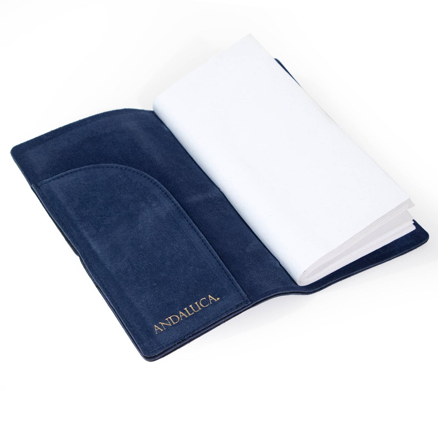 Royal Blue Suede Journal W/ Organic Cotton Paper:  Small