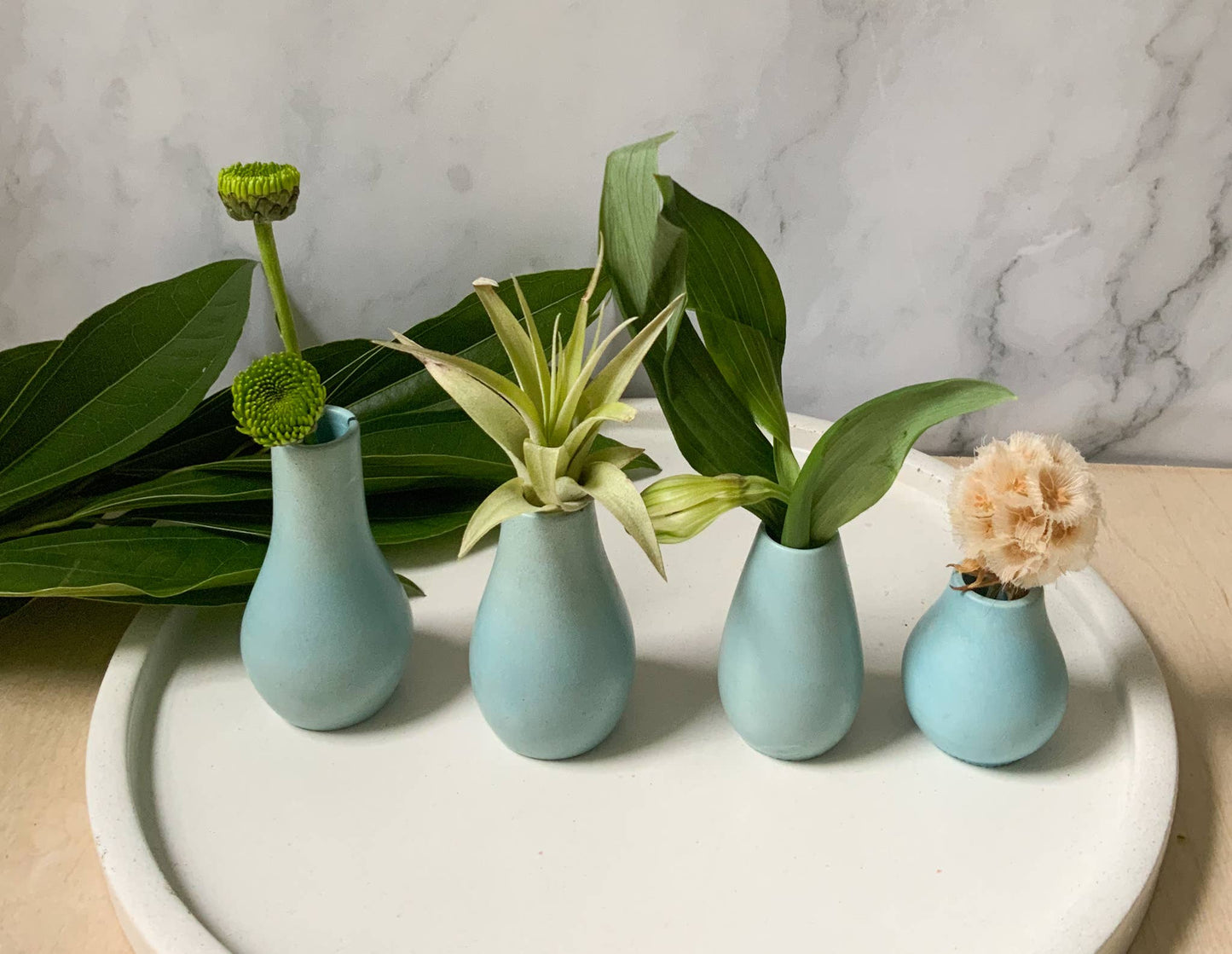 Miniature Concrete Bud Vases | Small Flower Vases