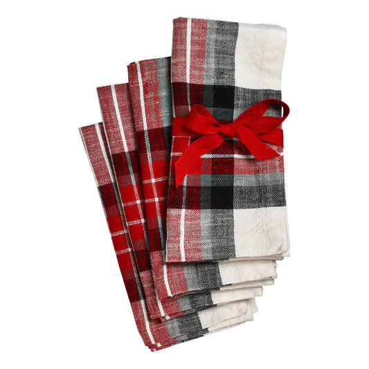 Lodge Plaid Napkin Set of 4 - Multi