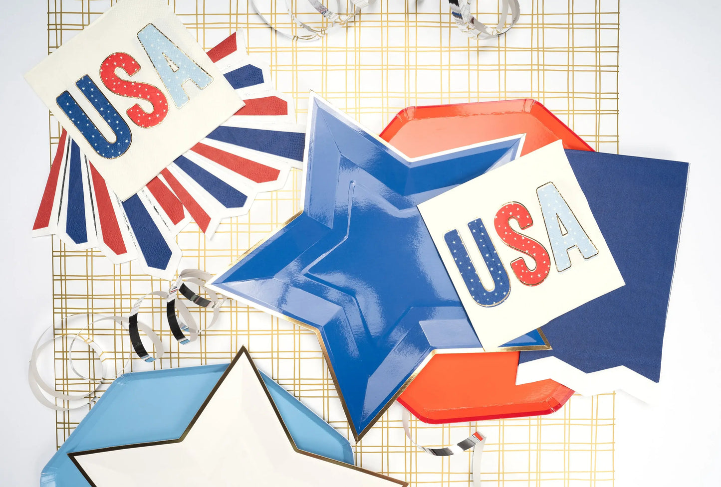 Americana Chic Beverage Napkin