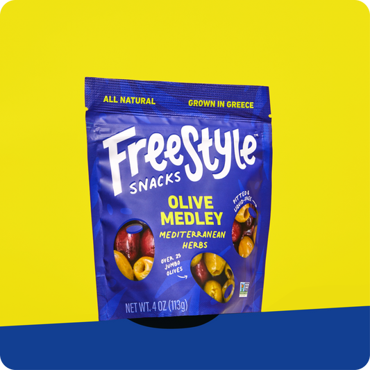 Mediterranean Herb Olive Medley 4oz - Freestyle Snacks