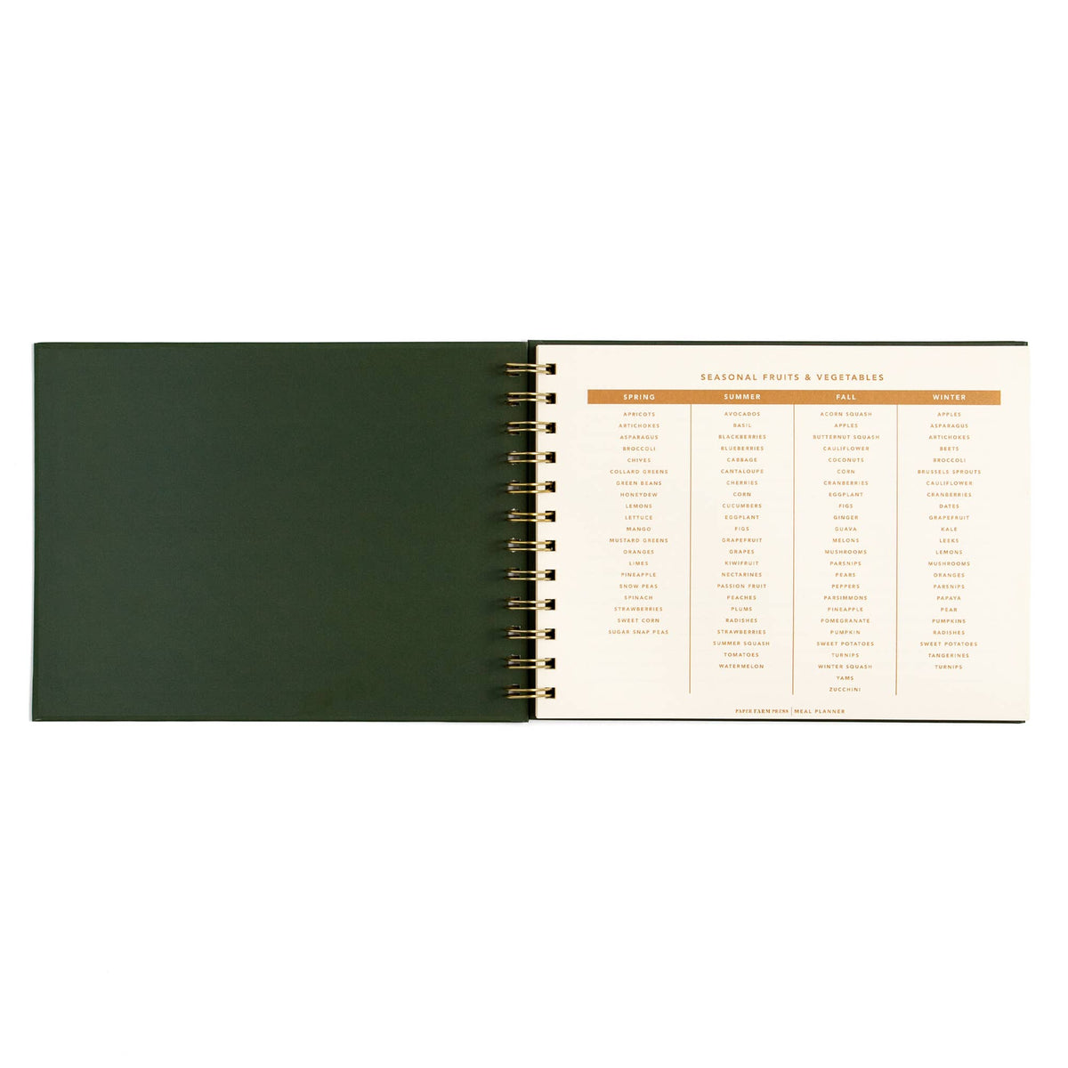 Farm Fresh Weekly Meal Planner - Floral