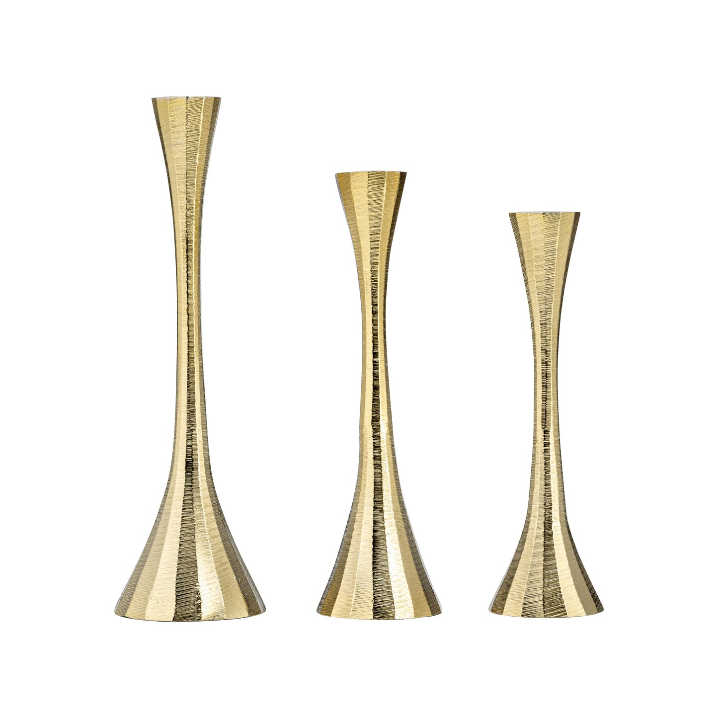 Metal Modern Solid Taper Candle Holder - Gold, 9 in.