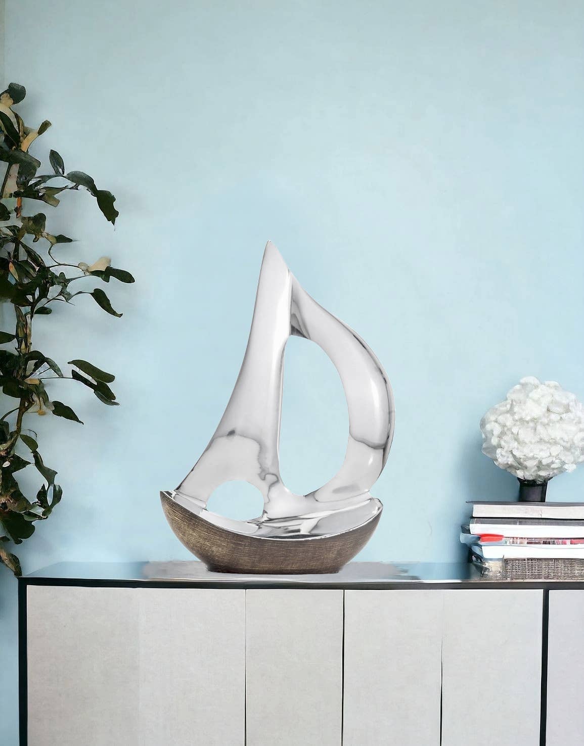 Velero Dark Hull Sailboat