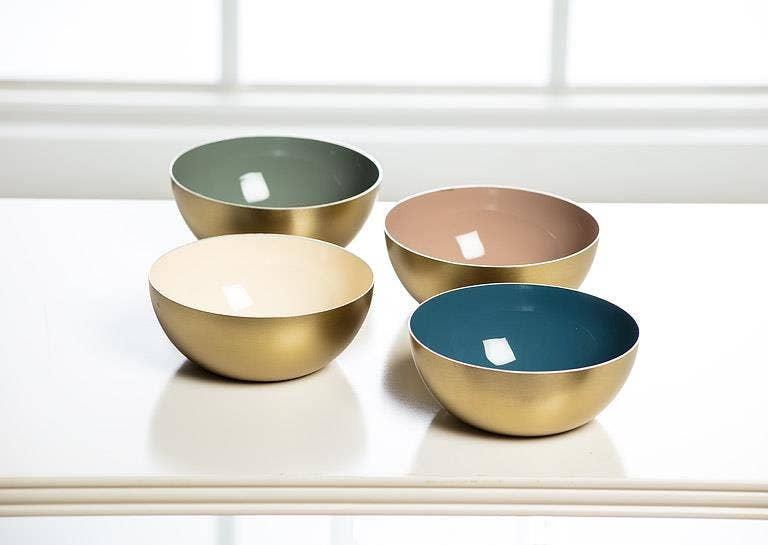 Mini Enamel Bowl-4Asst-4"D