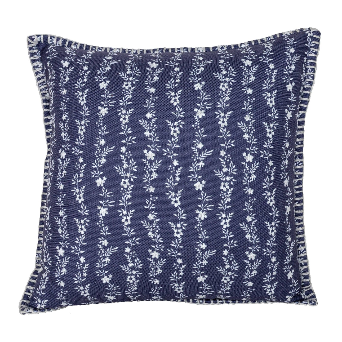 Dover Floral Outdoor Indoor Filled Pillow Blue 20 x 20
