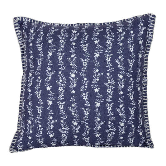 Dover Floral Outdoor Indoor Filled Pillow Blue 20 x 20
