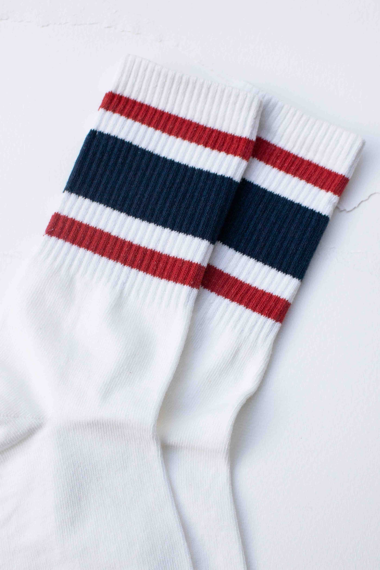 Men’s Retro Athletic Stripe Crew Socks