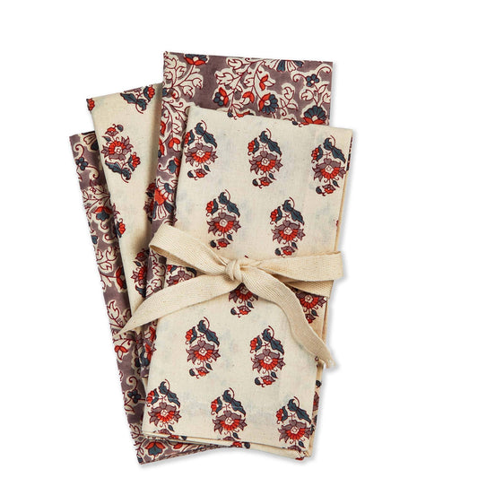 Jasmine Block Print Napkin S/4