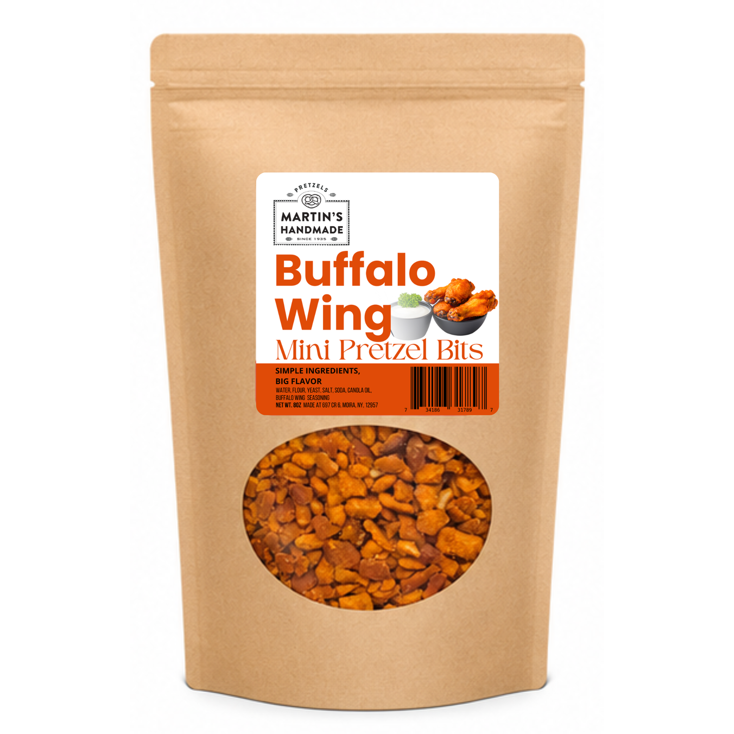 Buffalo Wing Mini Pretzel Bits 8oz