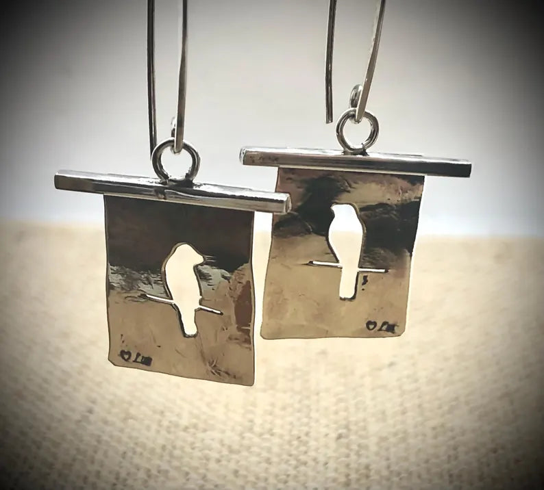 Lin Hall Jewelry Collection - Birds on a Wire - Sawcut