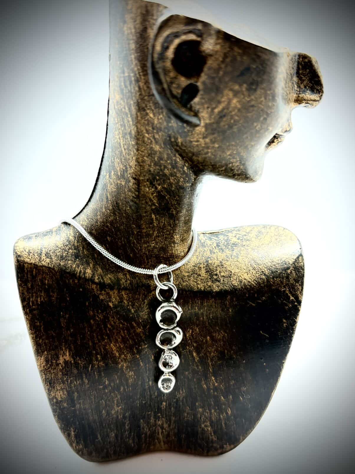 Lin Hall Jewelry Collection - 4 Connected Orbs Necklace