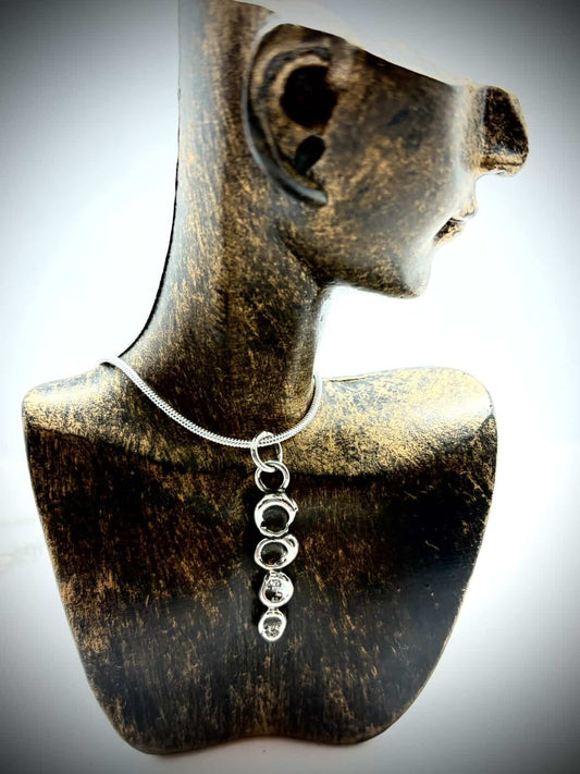 Lin Hall Jewelry Collection - 4 Connected Orbs Necklace