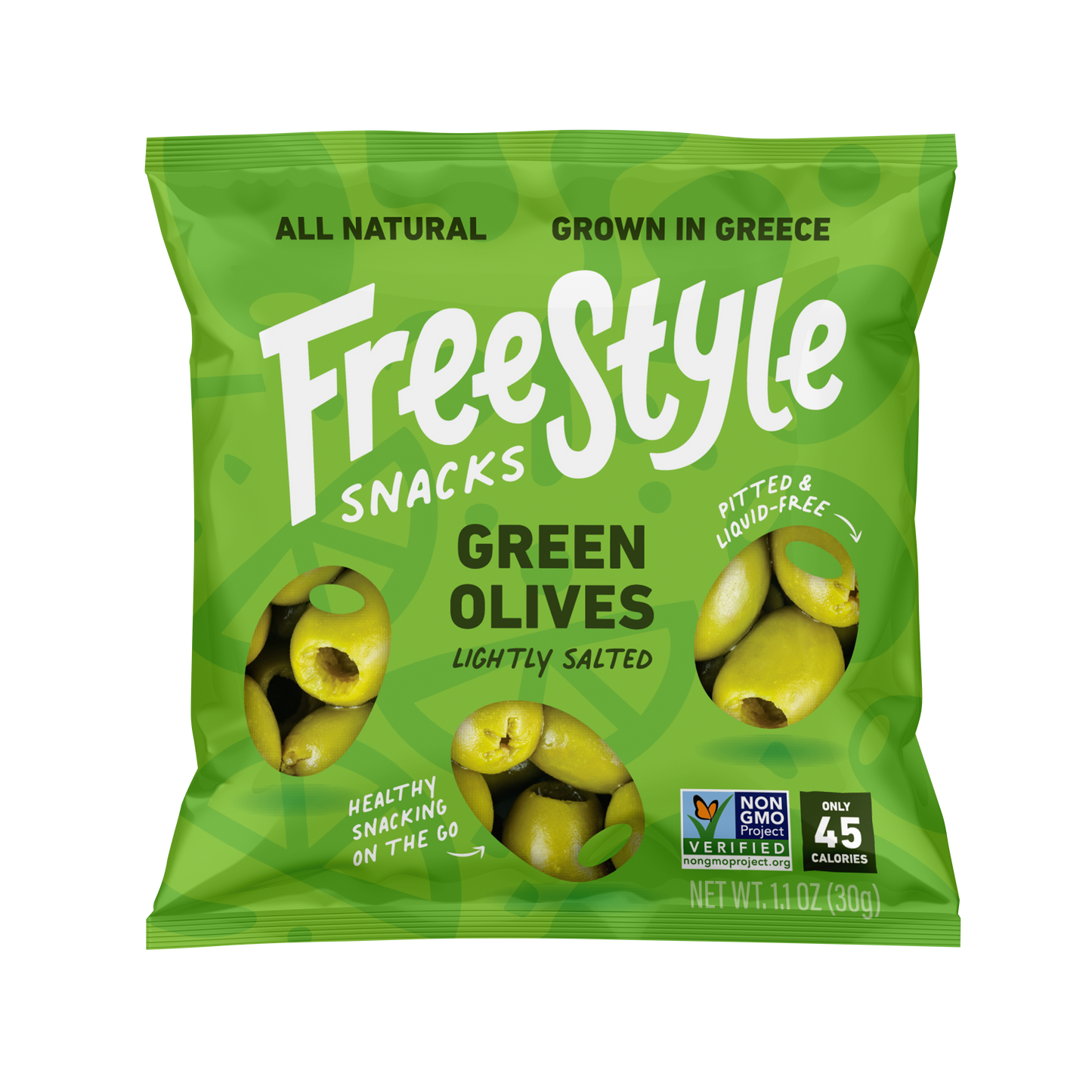 Original Green Olive Snacks 1.1oz - Freestyle Snacks