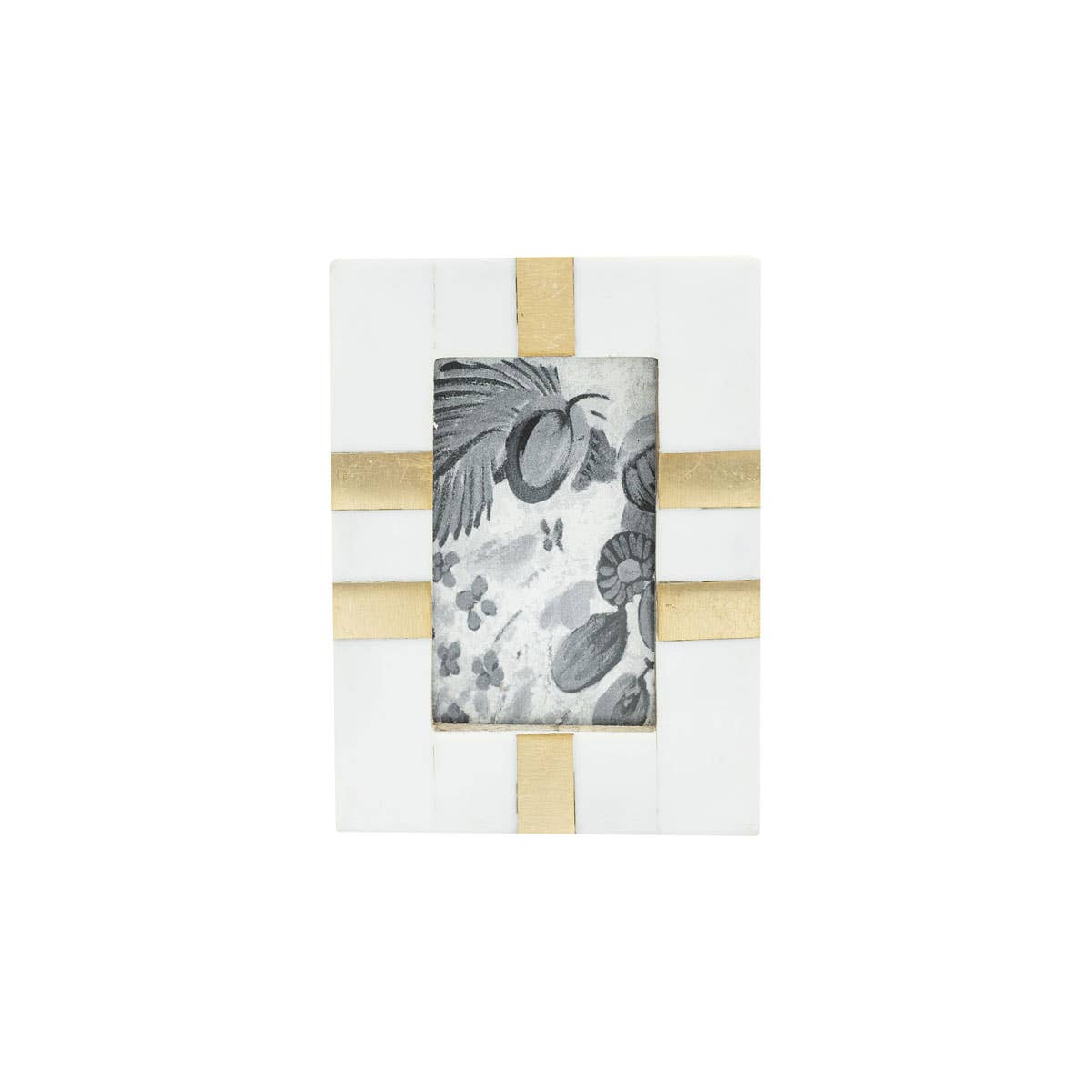 2X3 Arabella Magnetic Mini Picture Frame With Brass Inlay