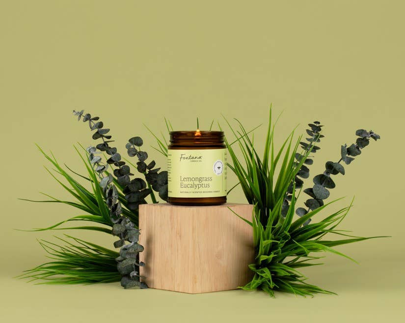 Lemongrass Eucalyptus Beeswax & Essential Oil Jar Candle