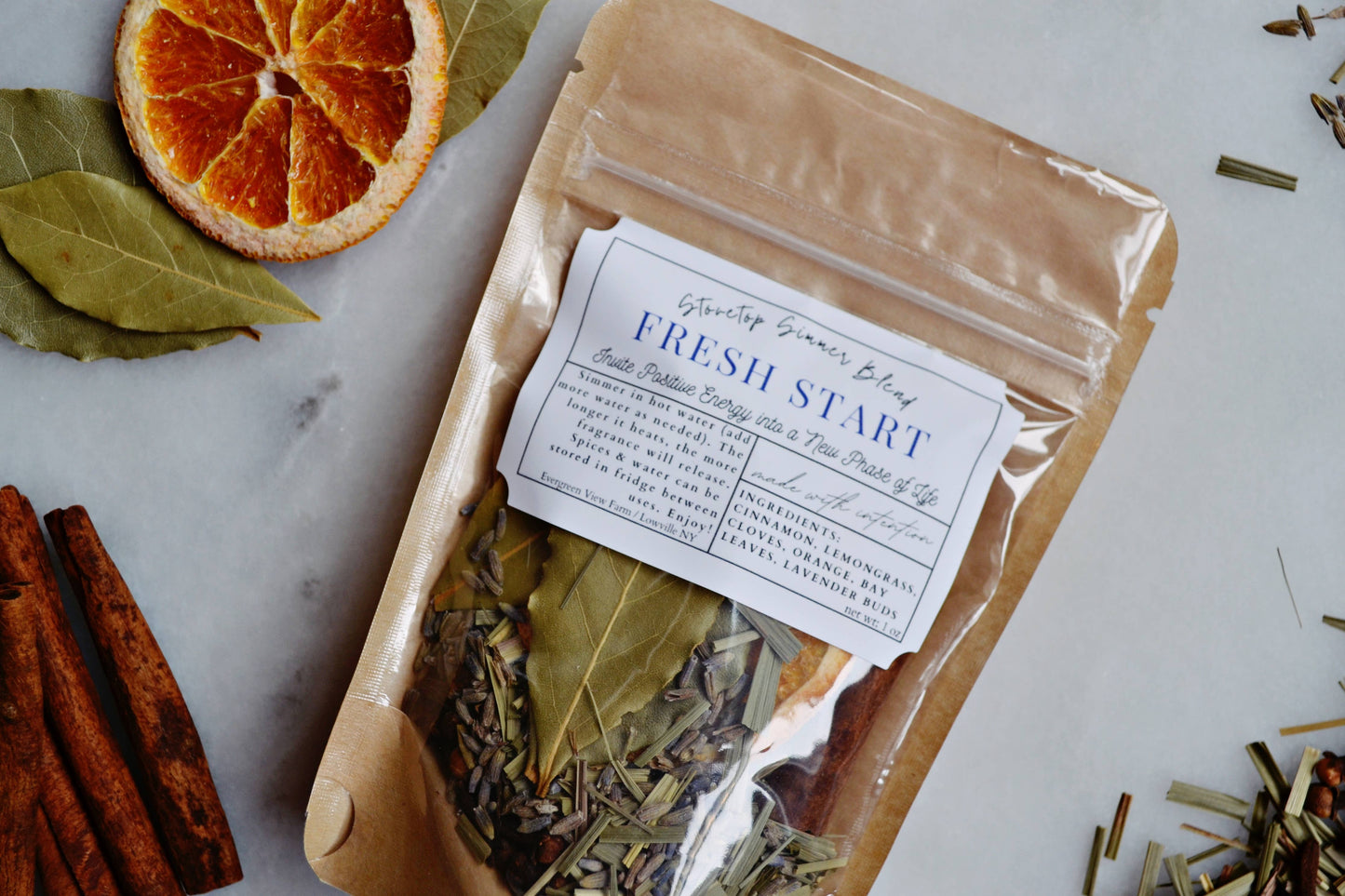 Simmer Pot Kit "Fresh Start" Stovetop Blend New Intentions