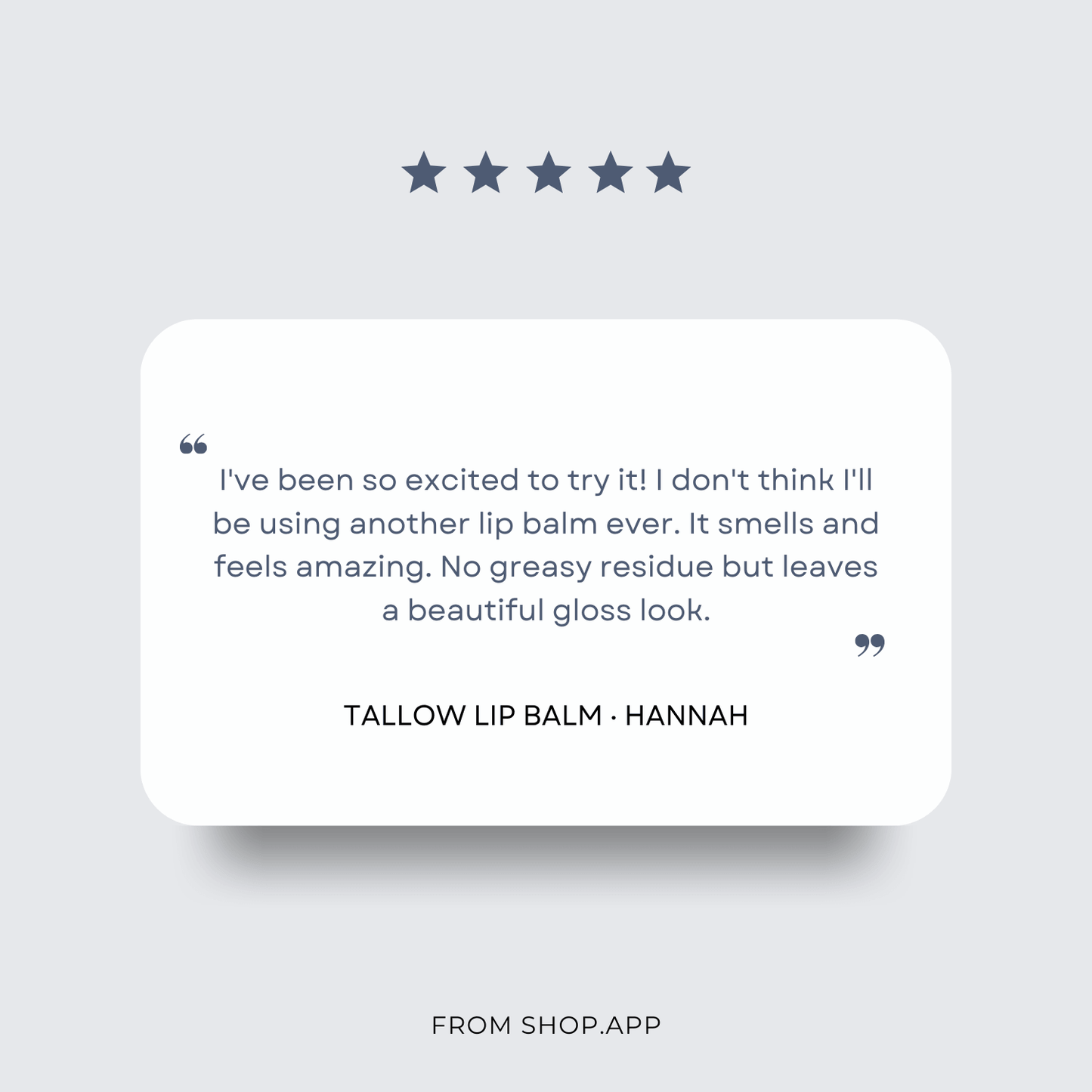 Tallow Lip Balm - Single