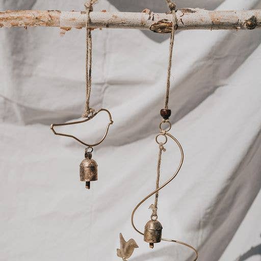 Air Element Bird Bell Wind Chime - Handmade
