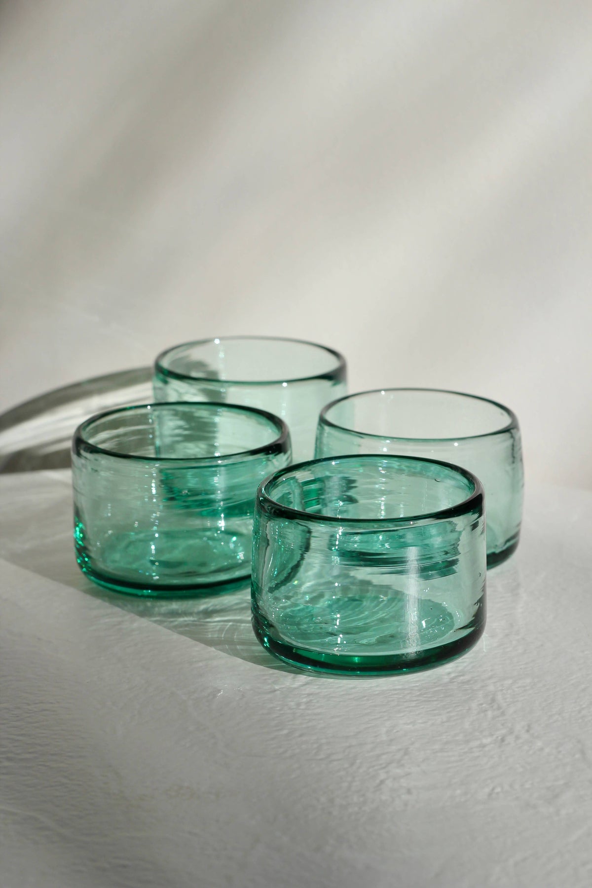 Chunky Shortie Tumbler - Handblown, Recycled Glass