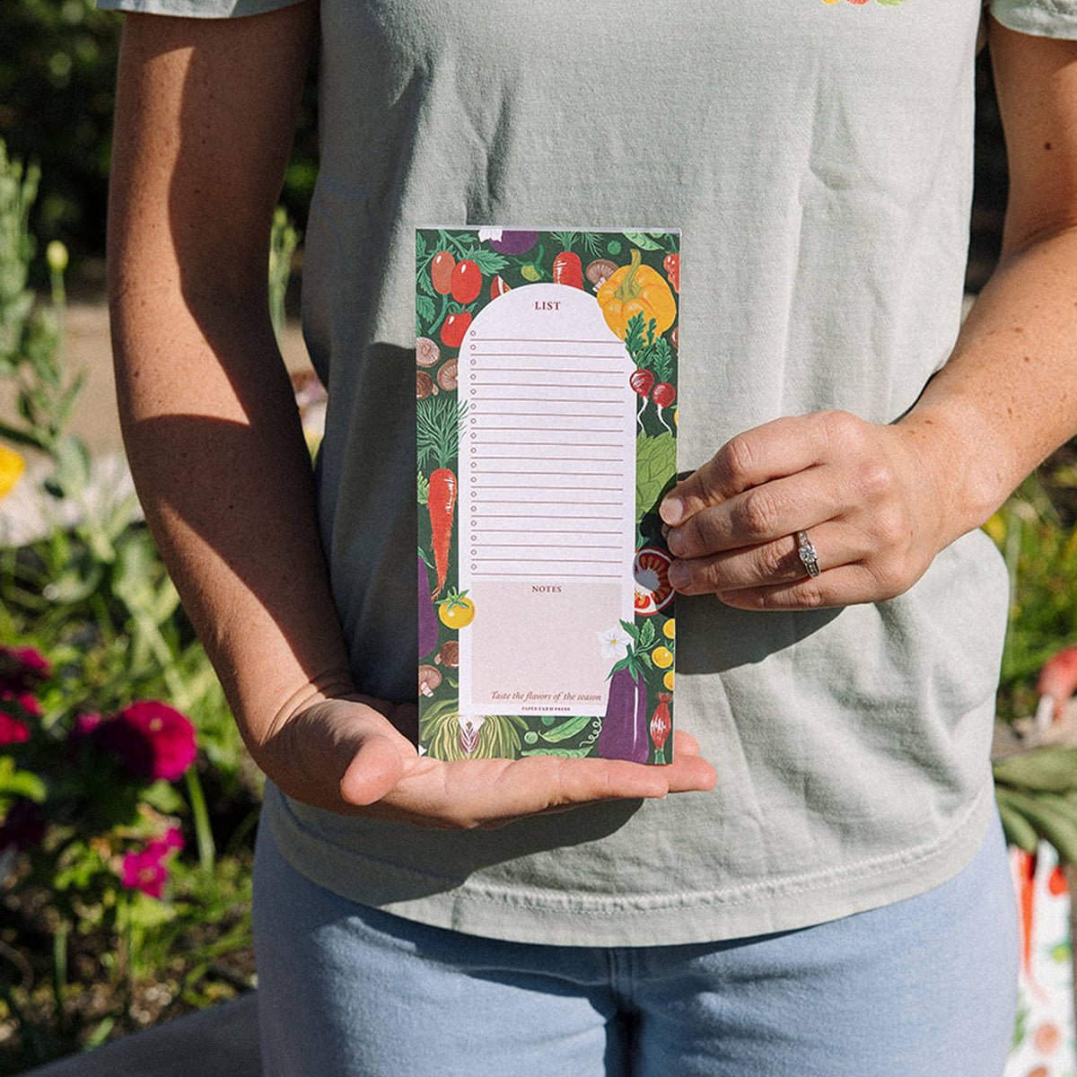 Vegetable Farmers Market List Notepad