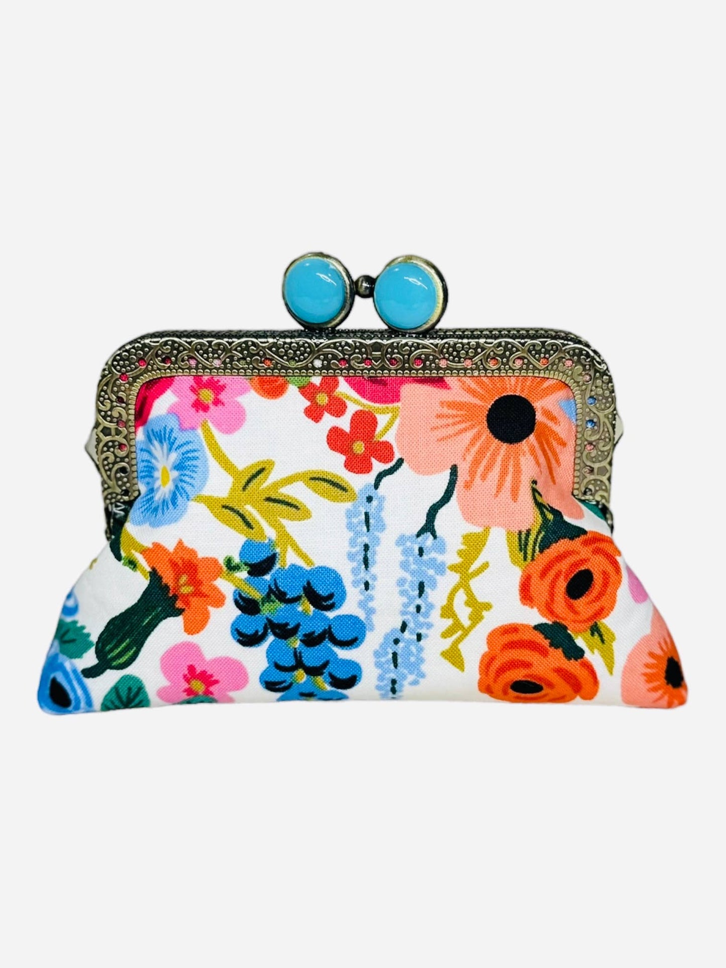 Kiki & Syds ON THE GO Credit Card Clutch-Garden Party Cream