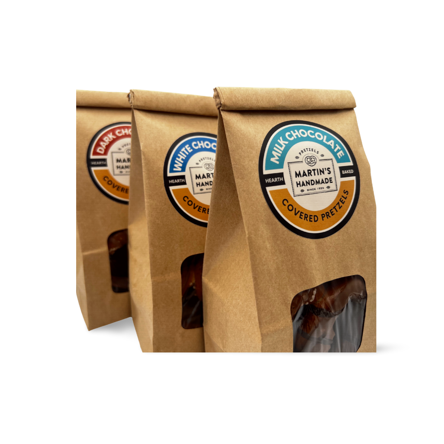 Hand-Dipped Dark Chocolate Covered Pretzels - 3pk
