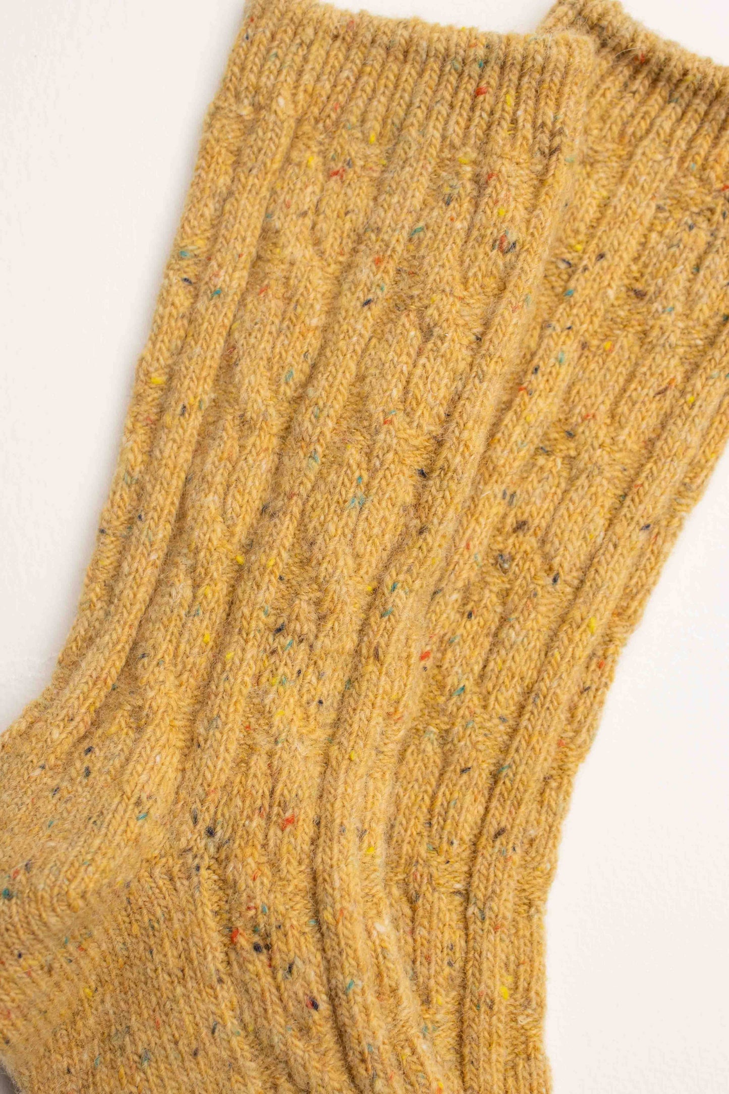Wool Blend Speckled Knit Socks