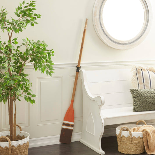 Coastal Brown Wood Wall Decor - Corner Display