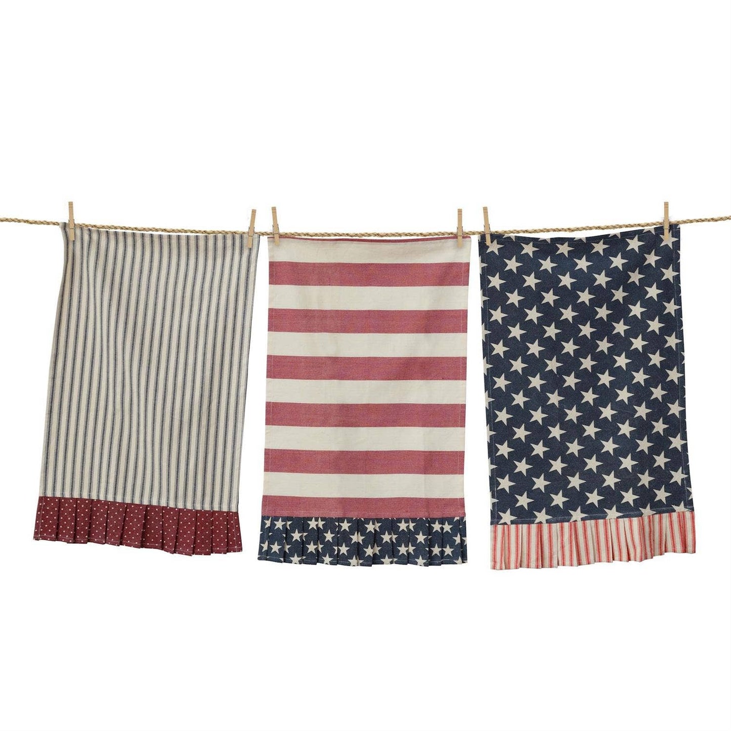 American Flag Tea Towels - Set of 3