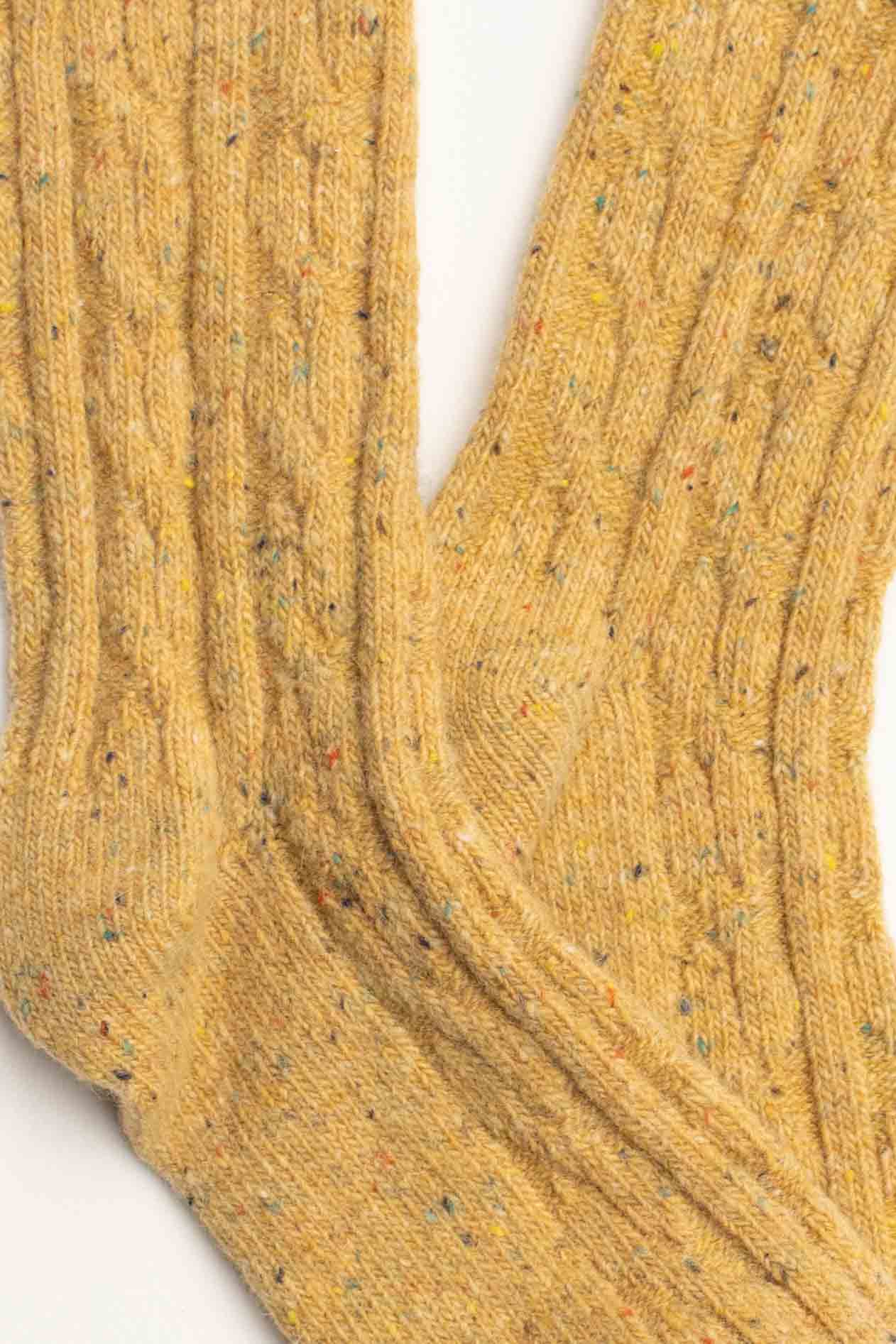 Wool Blend Speckled Knit Socks